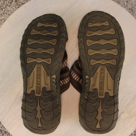 Skechers Sport Sandals Adjustable Outdoor Mens 8 Brown Shoes - Picture 8 of 10